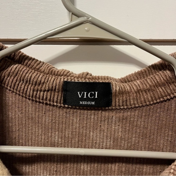 Vici Corduroy Colorblock Shacket - Picture 5 of 6